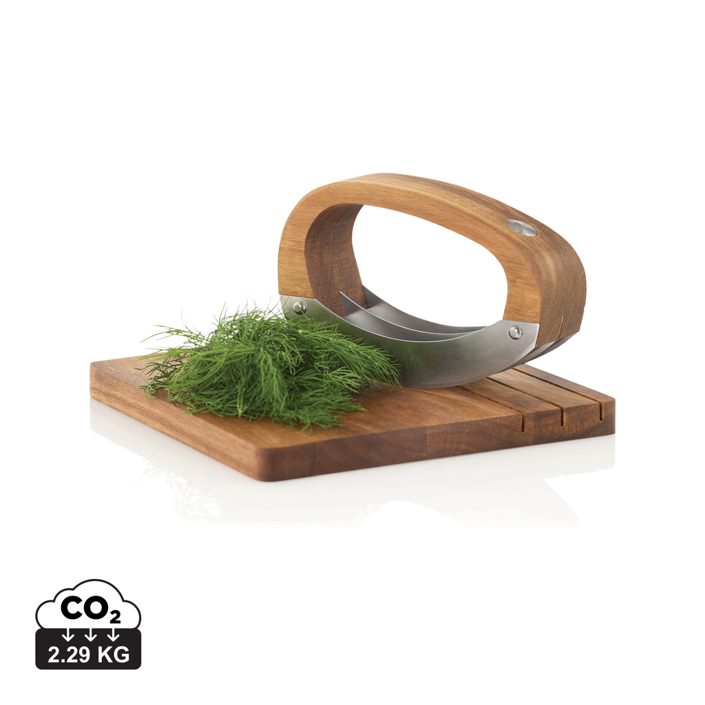 Cuchillo para picar AdHoc RoccaVerde con tabla de cortar - Otros accesorios cocina - Regalo Promocional Personalizado