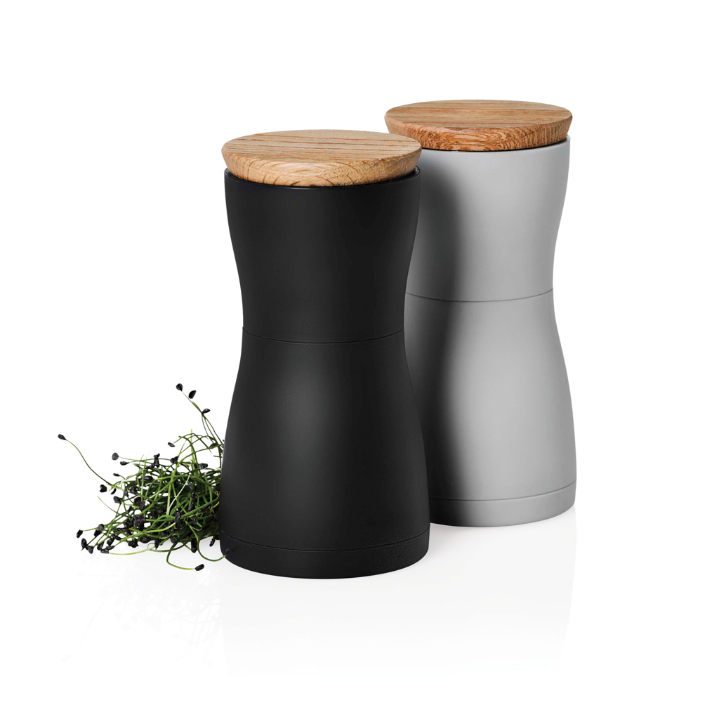 Set de molinillos dobles de sal y pimienta AdHoc - Otros accesorios cocina - Regalo Promocional Personalizado - vista alternativa