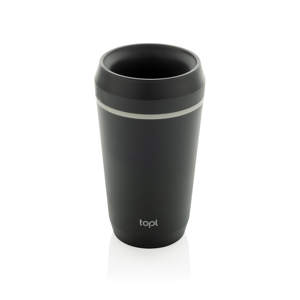 Vaso de plástico reciclado Topl To Go con tapa patentada 360 - Tazas y vasos personalizados - Regalo Promocional Personalizado - imagen 3