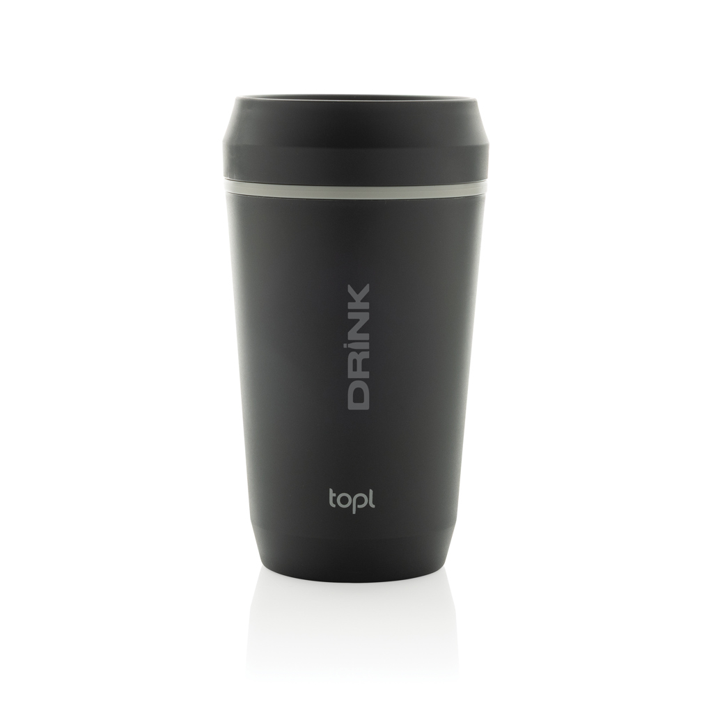 Vaso de plástico reciclado Topl To Go con tapa patentada 360 - Tazas y vasos personalizados - Regalo Promocional Personalizado - imagen 6
