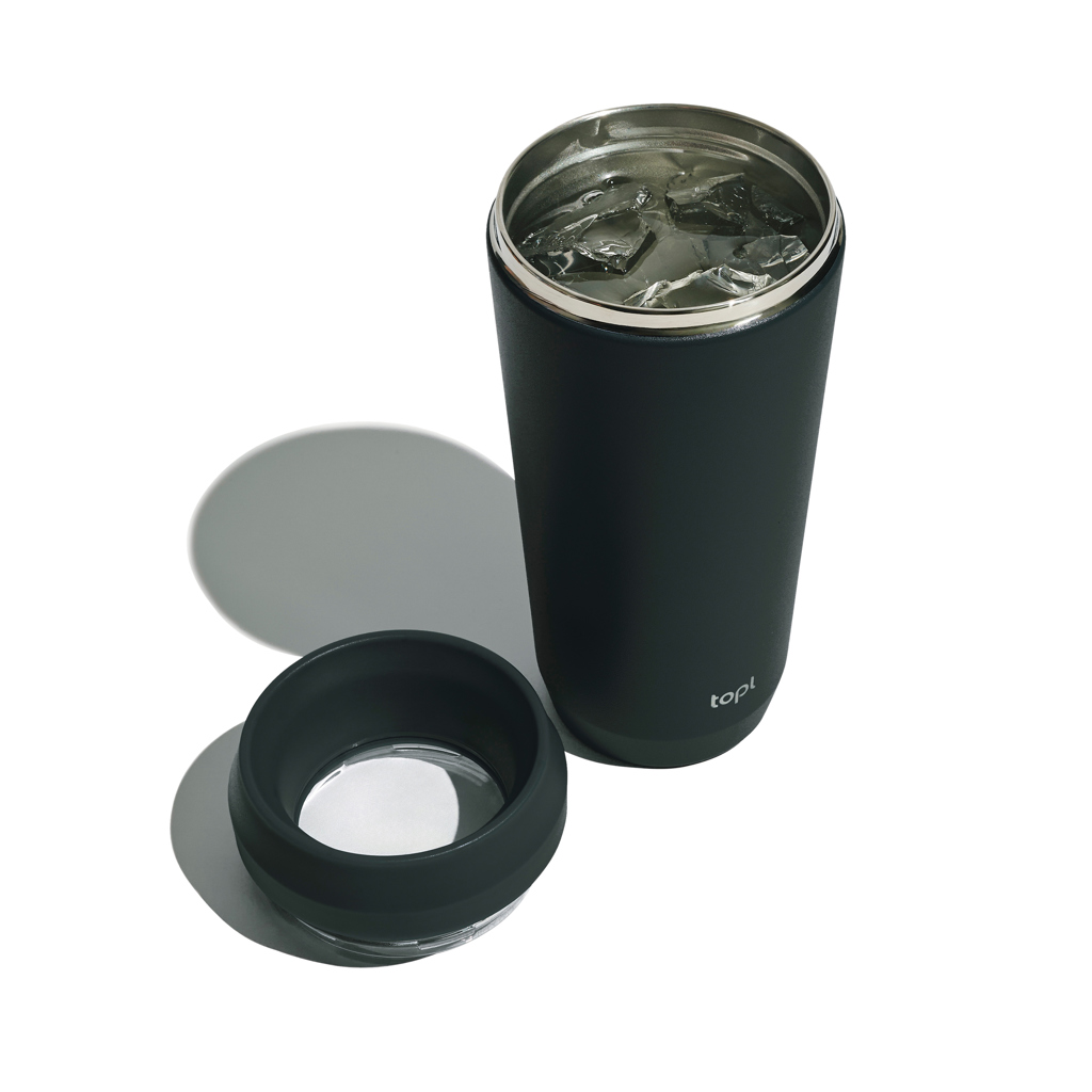 Taza personalizada Topl To Go de acero reciclado con tapa patentada - Termos personalizados - Regalo Promocional Personalizado - imagen 3