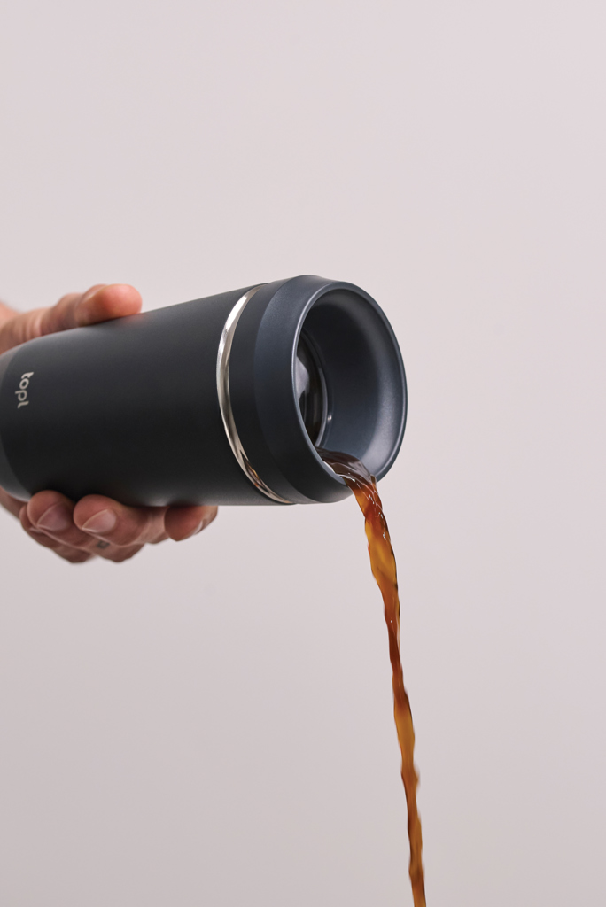 Taza personalizada Topl To Go de acero reciclado con tapa patentada - Termos personalizados - Regalo Promocional Personalizado - imagen 8