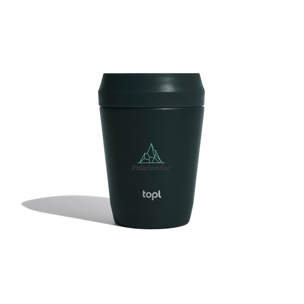 Taza personalizada Topl To Go de acero reciclado con tapa 360 patentada - Termos personalizados - Regalo Promocional Personalizado - imagen 5