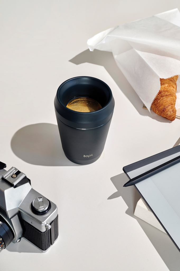 Taza personalizada Topl To Go de acero reciclado con tapa 360 patentada - Termos personalizados - Regalo Promocional Personalizado - imagen 7