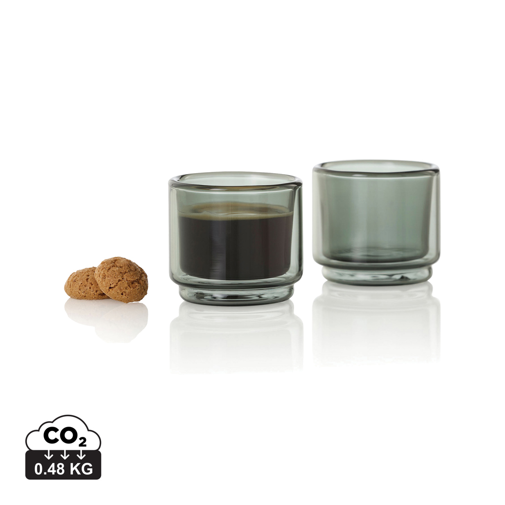 2 tazas Espresso AdHoc Impact de 45 ml - Tazas y vasos personalizados - Regalo Promocional Personalizado
