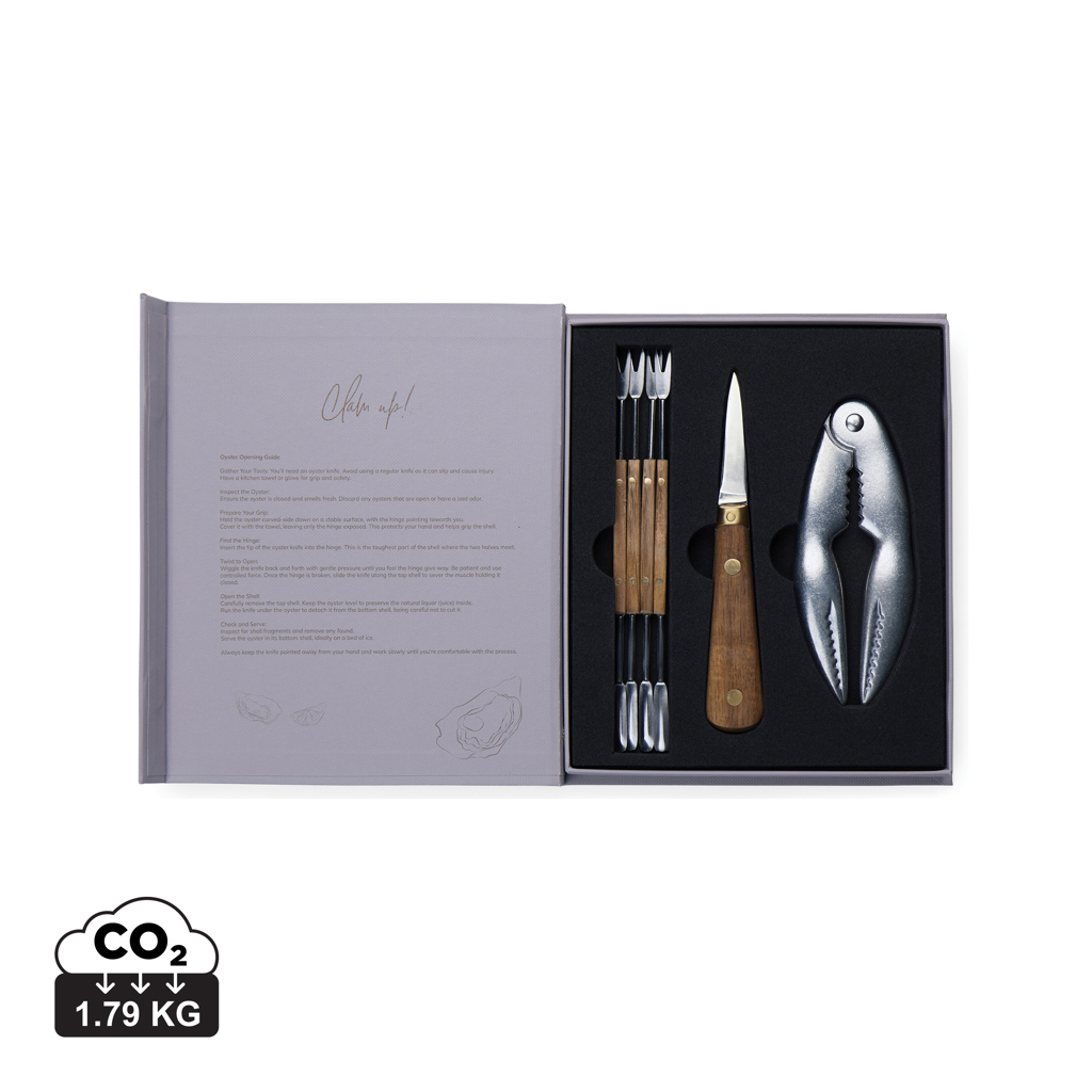 Set mariscos personalizado VINGA de acero inoxidable - Otros accesorios cocina - Regalo Promocional Personalizado