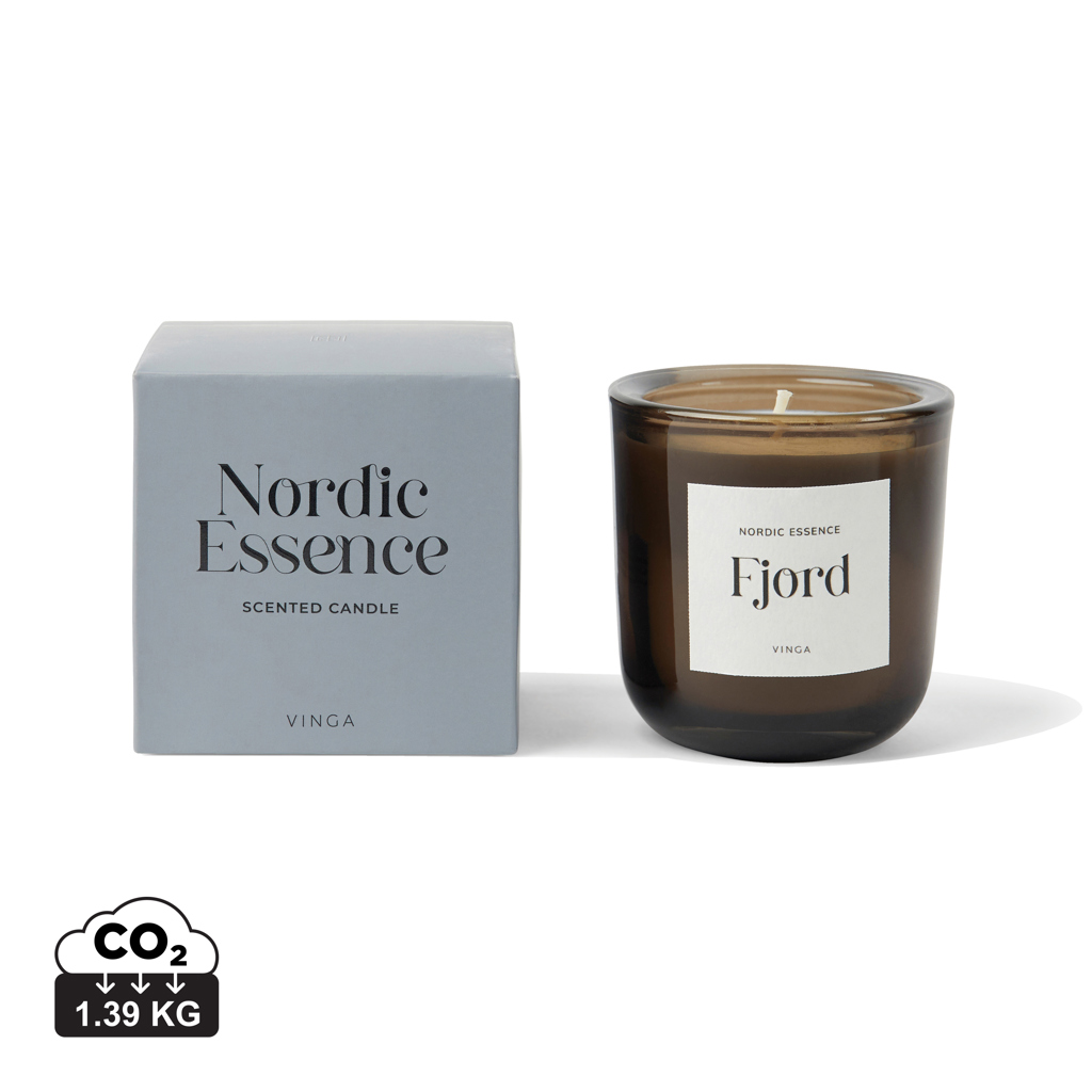 Vela personalizada pequeña VINGA de cera de soja perfumada - Velas personalizadas - Regalo Promocional Personalizado
