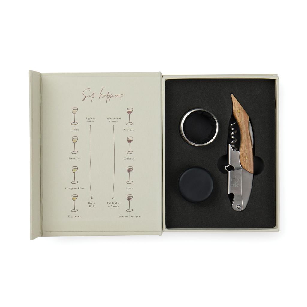 Set Historia del vino personalizado VINGA de acero inoxidable - Otros accesorios bodega - Regalo Promocional Personalizado - imagen 8