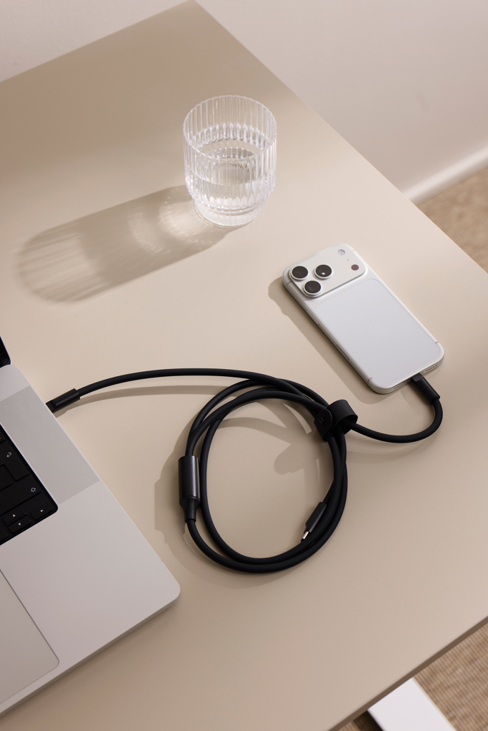 Cable de carga múltiple de silicona VINGA Baltimore (C+2C) - Tecnología - Regalo Promocional Personalizado - imagen 4