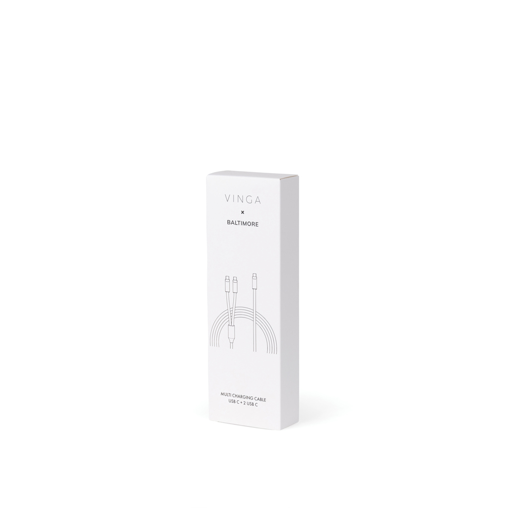 Cable de carga múltiple de silicona VINGA Baltimore (C+2C) - Tecnología - Regalo Promocional Personalizado - imagen 5
