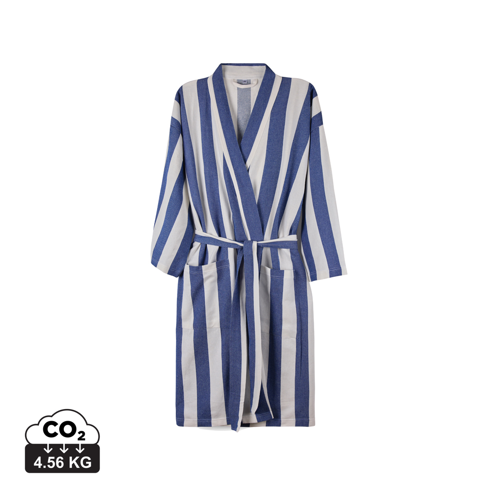 Bata personalizada VINGA Ornos hammam L/XL con certificación GRS - Toallas personalizadas - Regalo Promocional Personalizado
