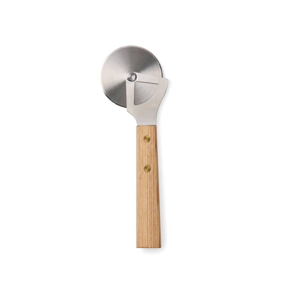 Cortador de pizza personalizado VINGA Paso de madera FSC y acero inoxidable - Otros accesorios cocina - Regalo Promocional Personalizado - imagen 3