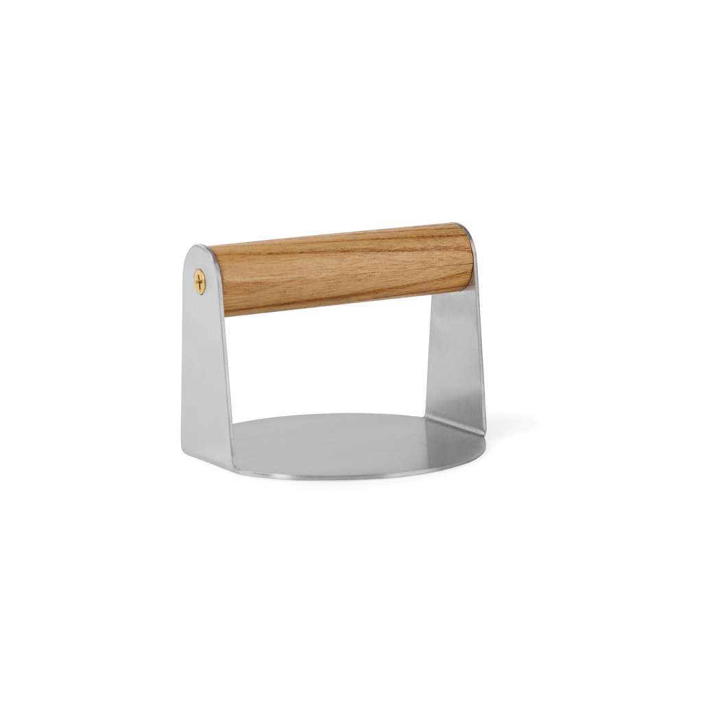 Prensa hamburguesa personalizada VINGA Paso hamburguesas de acero inoxidable y madera FSC - Otros accesorios cocina - Regalo Promocional Personalizado - vista alternativa