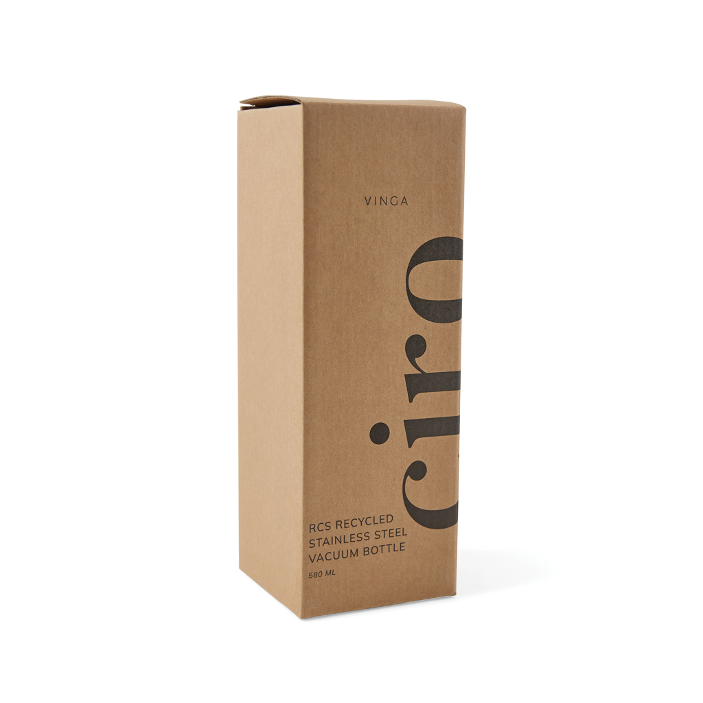 Botella personalizada VINGA Ciro de acero reciclado RCS al vacío de 580ml - Termos personalizados - Regalo Promocional Personalizado - imagen 14