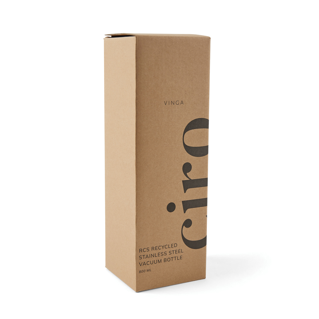 Botella personalizada VINGA Ciro de acero reciclado RCS al vacío de 800ml - Termos personalizados - Regalo Promocional Personalizado - imagen 7