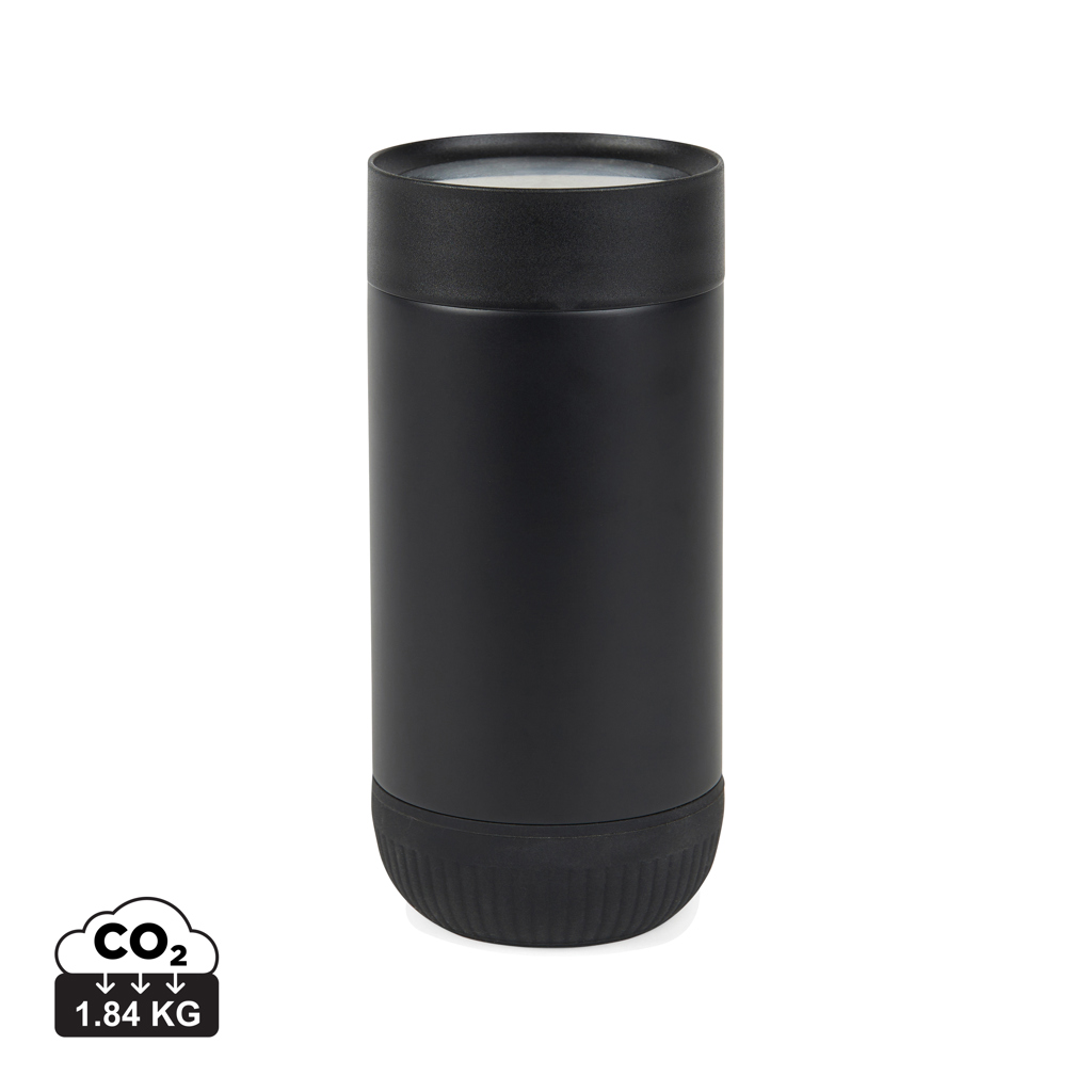 Taza personalizada VINGA Erie push de acero reciclado RCS de 350ml - Tazas y botellas - Regalo Promocional Personalizado