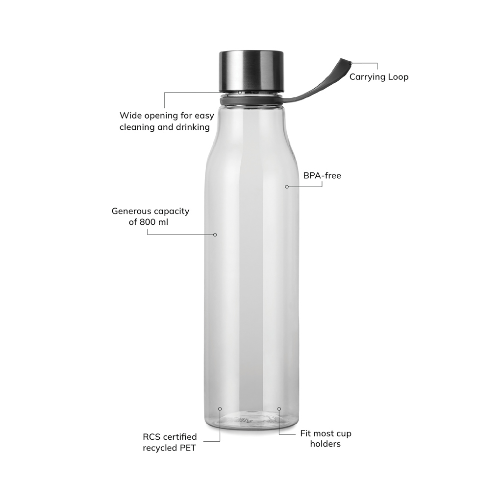 Botella personalizada VINGA Lean de PET reciclado RCS de 800ml - Tazas y botellas - Regalo Promocional Personalizado - imagen 4
