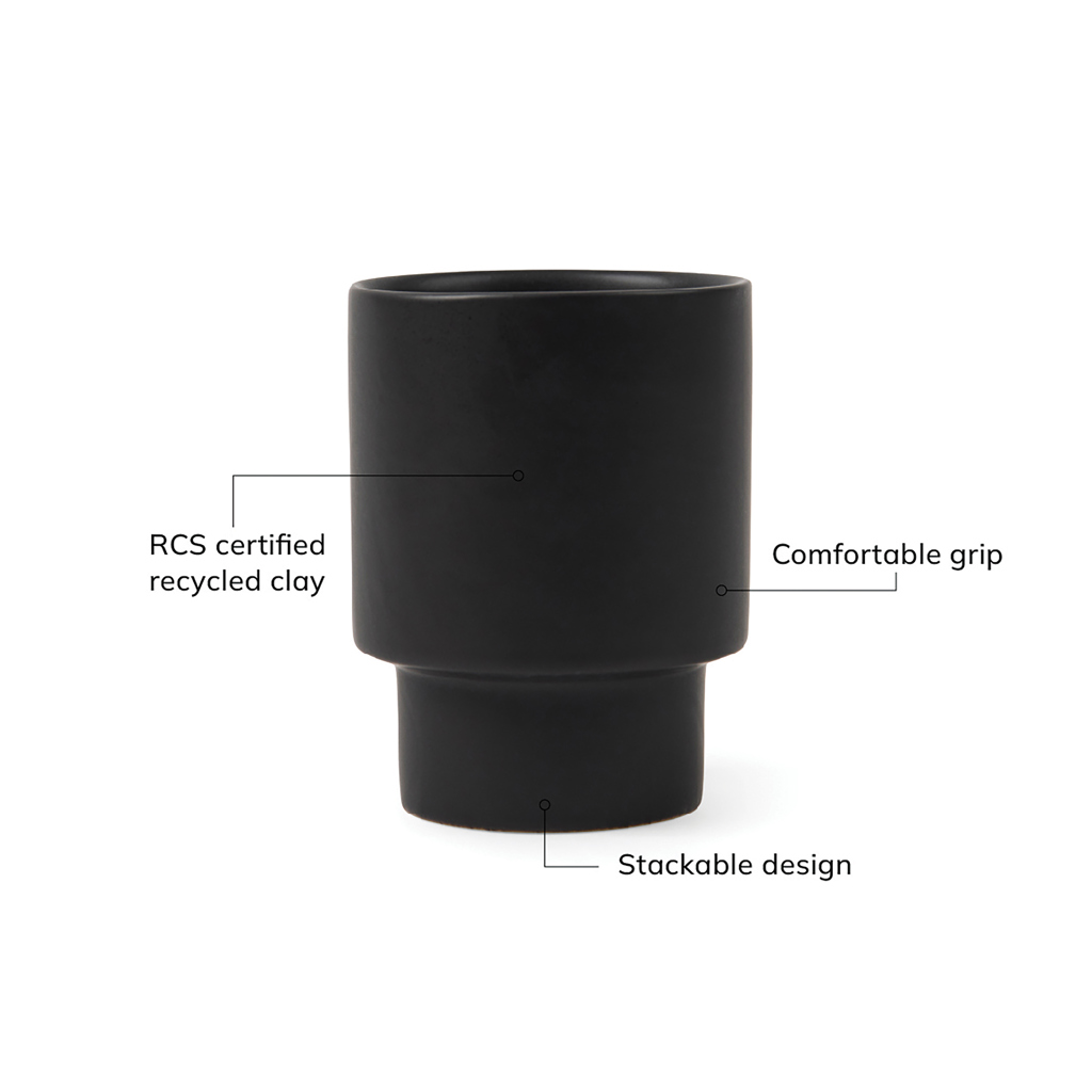 Taza personalizada VINGA Nagano de arcilla reciclada RCS con diseño escandinavo - Tazas y vasos personalizados - Regalo Promocional Personalizado - imagen 5