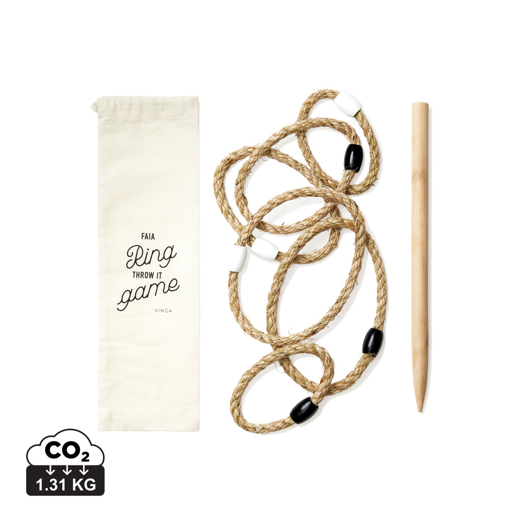 Juego de anillos personalizado VINGA Faia para exterior con bolsa de lona - Regalos Premium - Regalo Promocional Personalizado