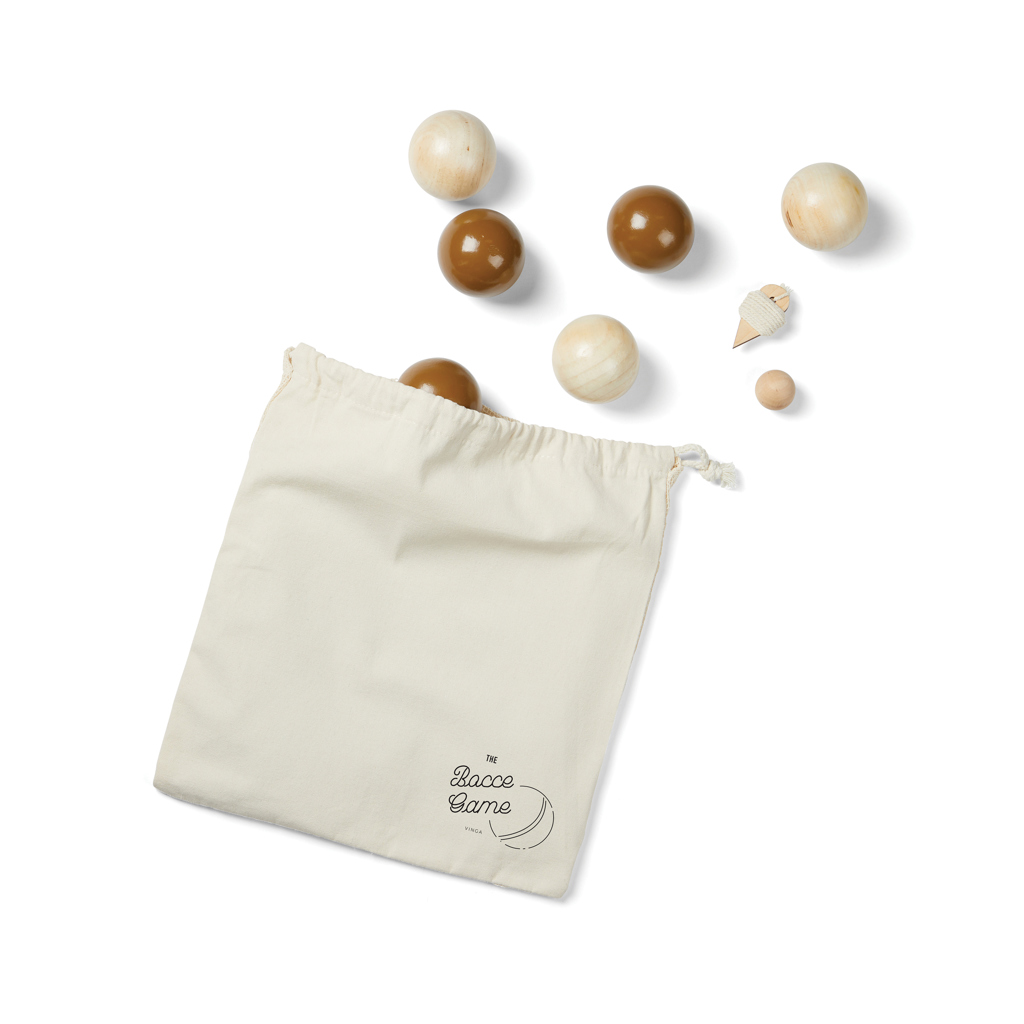 Juego de petanca personalizado VINGA de madera FSC con 6 bolas - Verano - Regalo Promocional Personalizado - vista alternativa