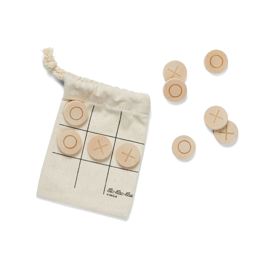 Mini juego tres en raya personalizado VINGA de madera FSC - Regalos Premium - Regalo Promocional Personalizado - vista alternativa