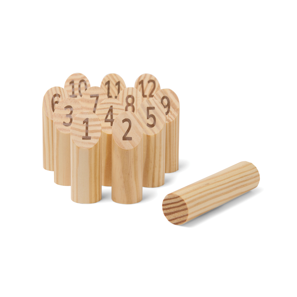 Mini juego de números personalizado VINGA Muge de madera FSC - Verano - Regalo Promocional Personalizado - vista alternativa