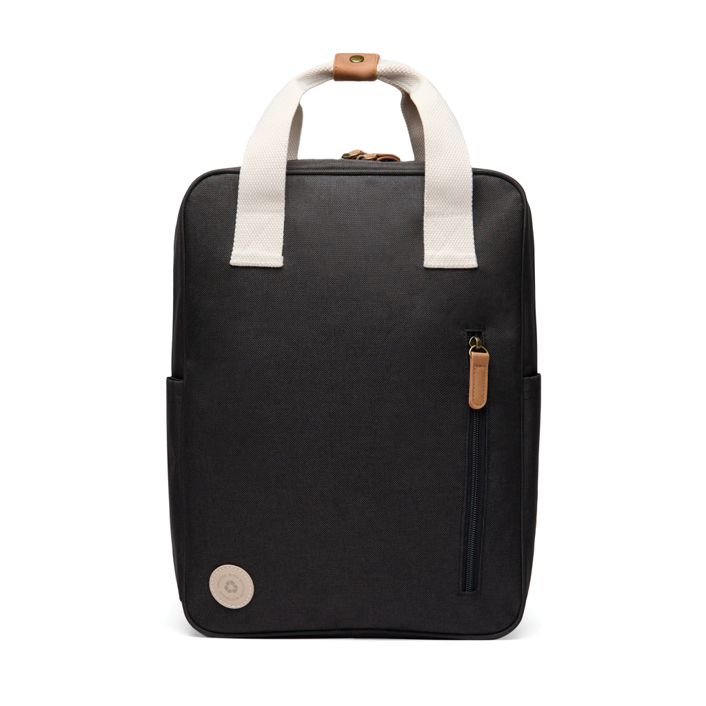 Mochila personalizada VINGA Sortino de poliéster reciclado RCS con detalles contraste - Regalos Premium - Regalo Promocional Personalizado - imagen 3