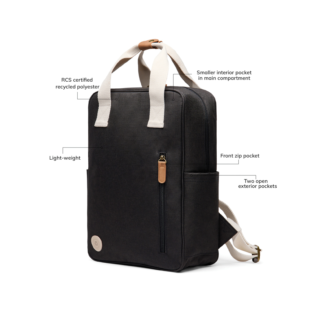Mochila personalizada VINGA Sortino de poliéster reciclado RCS con detalles contraste - Regalos Premium - Regalo Promocional Personalizado - imagen 8