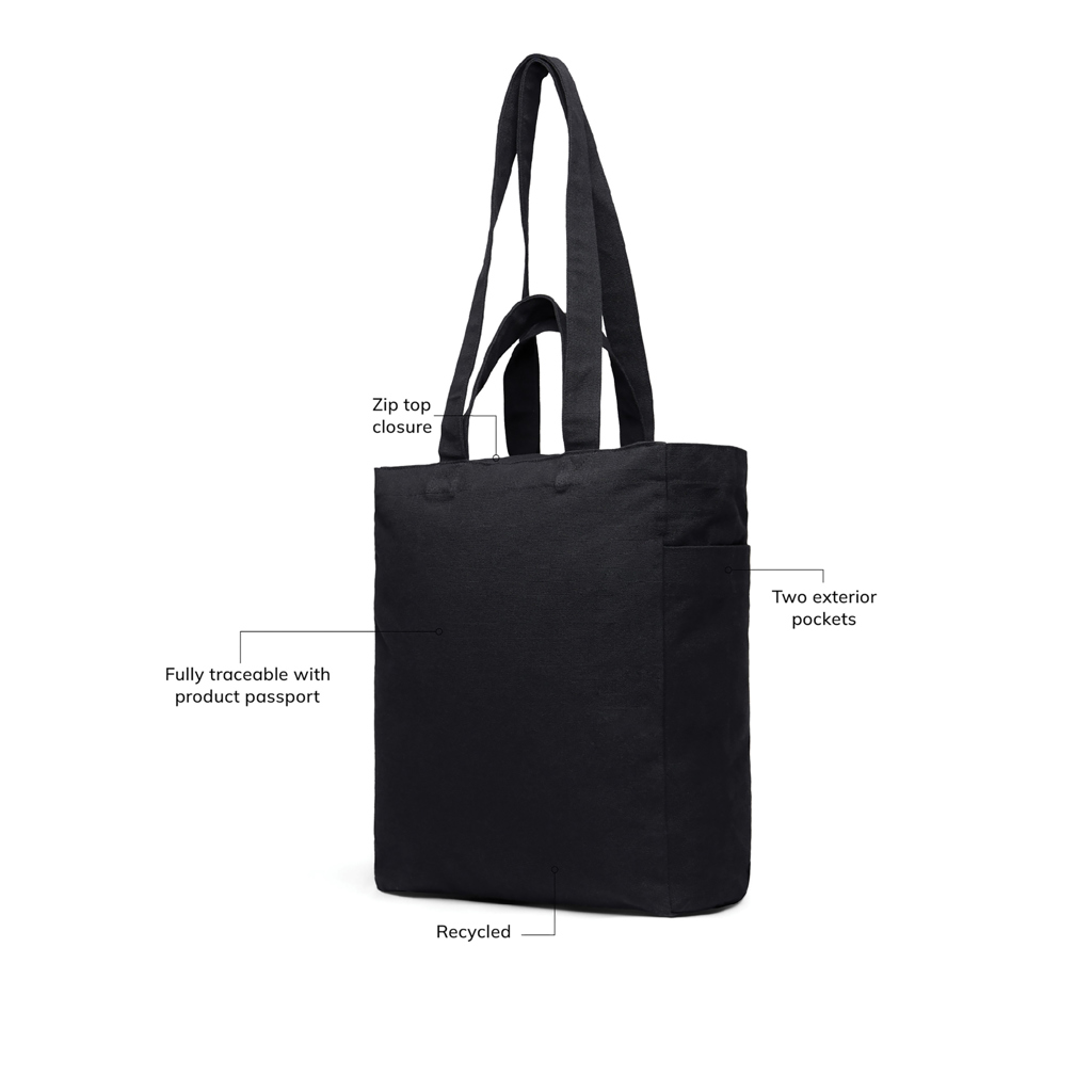 Bolsa de lona con cremallera personalizada VINGA Hilo lona reciclada AWARE - Regalos Premium - Regalo Promocional Personalizado - imagen 7