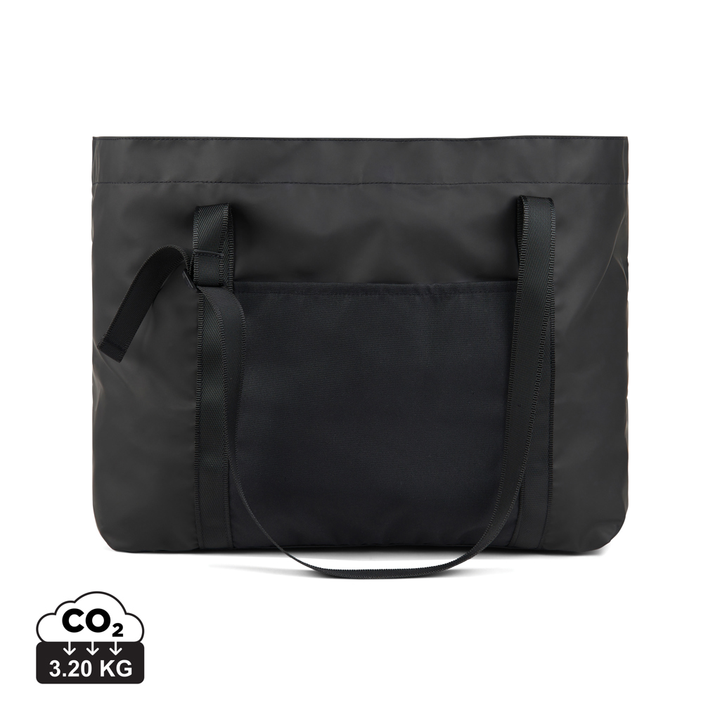 Bolsa maxi personalizada VINGA Livorno de poliéster reciclado GRS - Regalos Premium - Regalo Promocional Personalizado