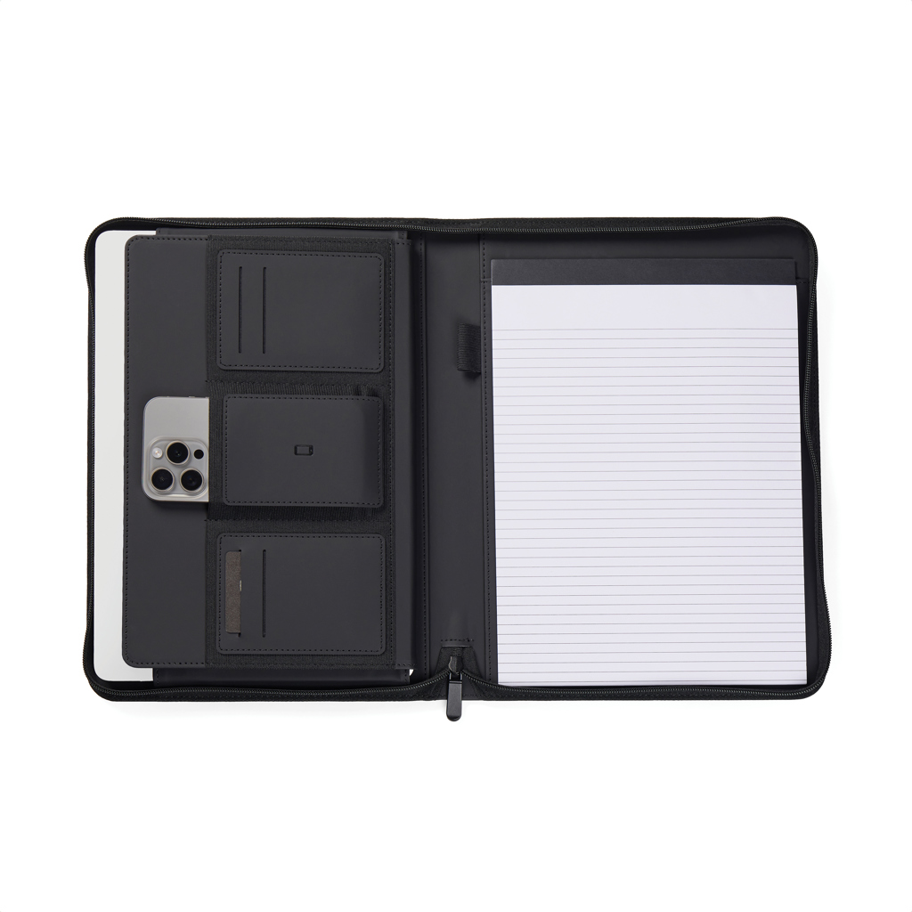 Portafolio A4 personalizado VINGA Baltimore de poliéster reciclado RCS - Regalos Premium - Regalo Promocional Personalizado - imagen 3