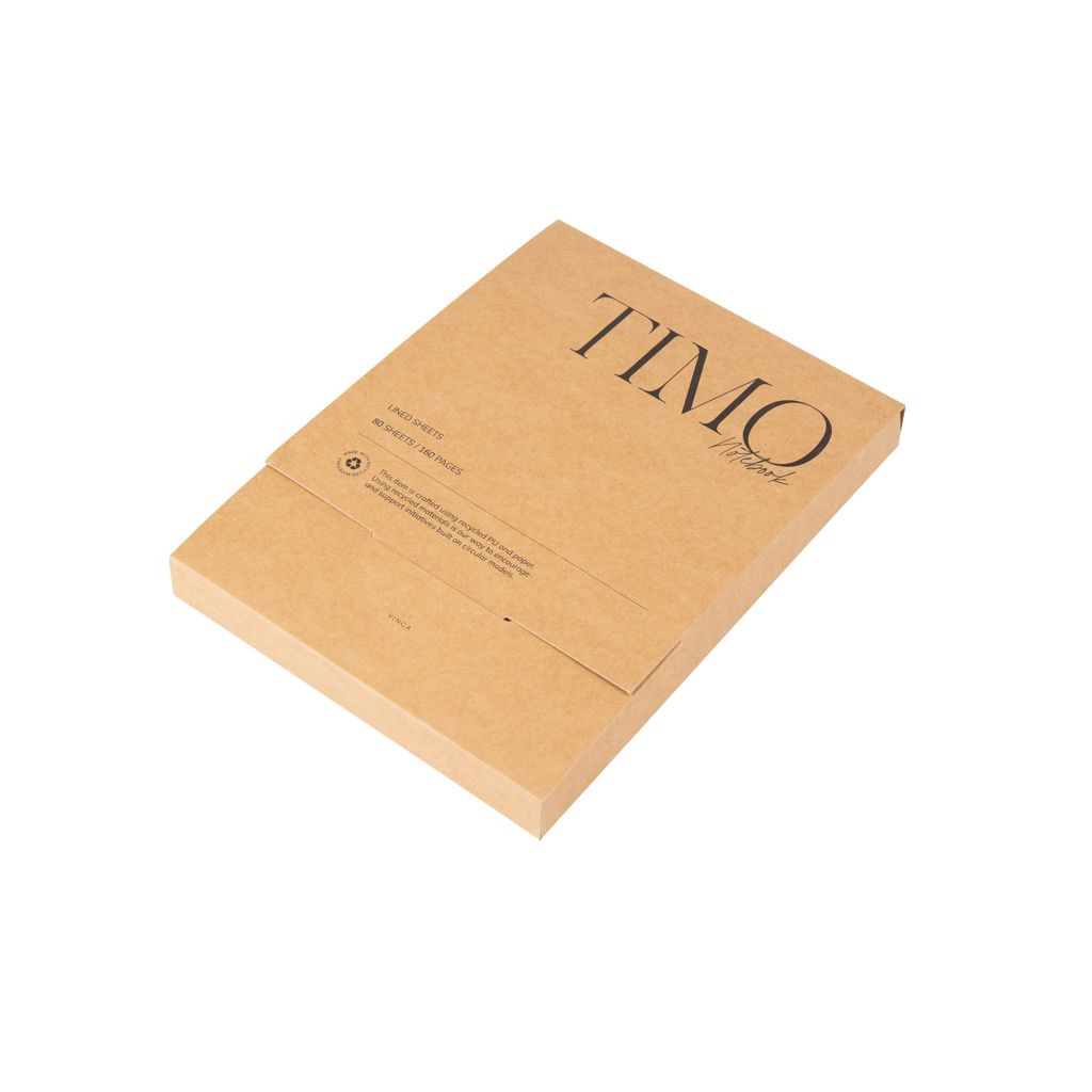 Cuaderno personalizado VINGA Timo de poliéster reciclado RCS - Oficina - Regalo Promocional Personalizado - imagen 3