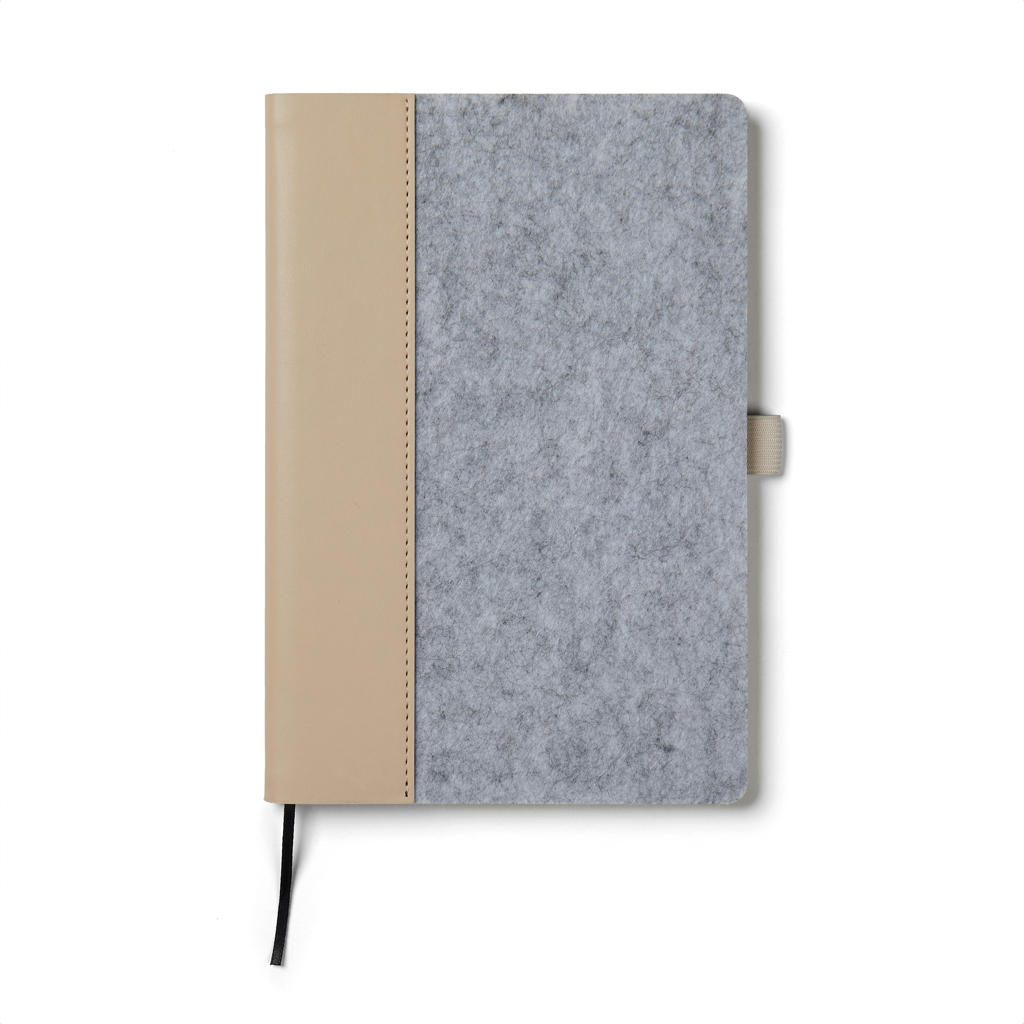Cuaderno A5 personalizado VINGA Albon de fieltro reciclado GRS - Oficina - Regalo Promocional Personalizado - vista alternativa