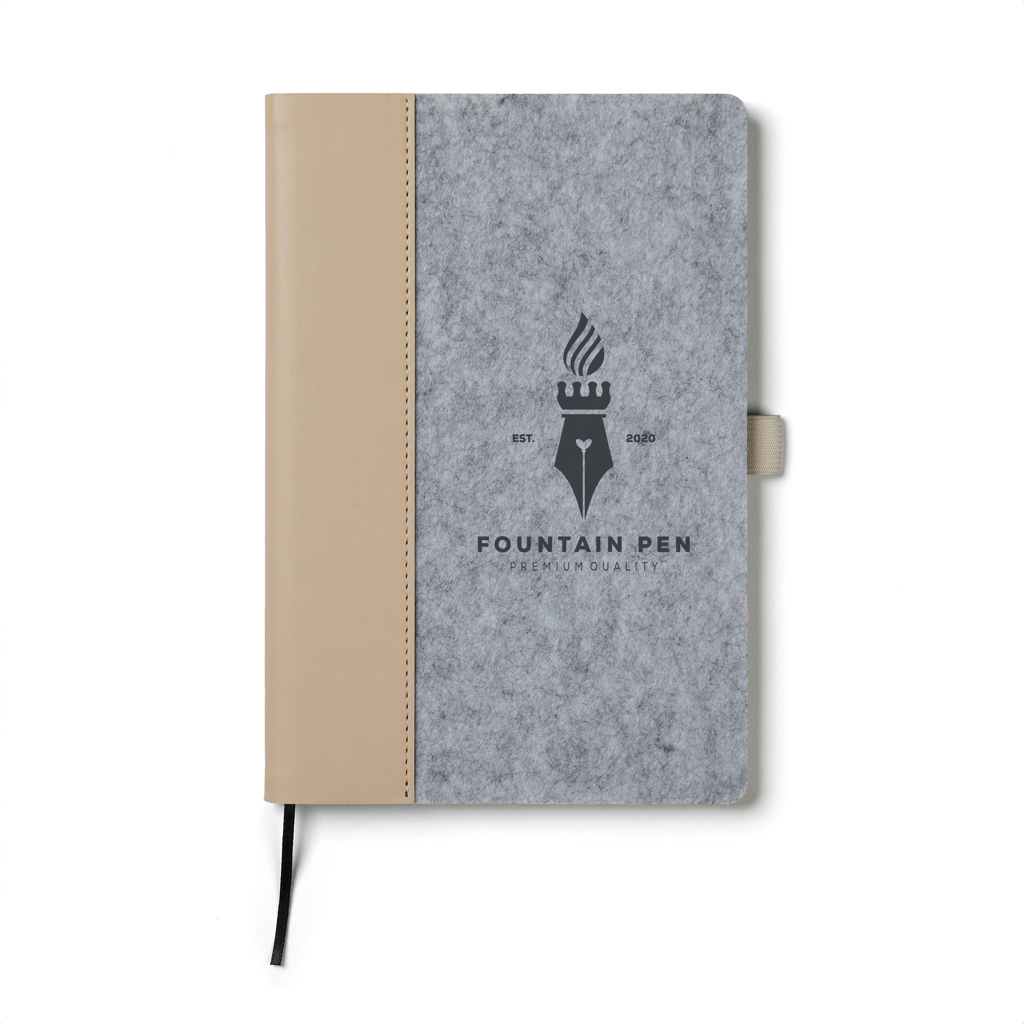 Cuaderno A5 personalizado VINGA Albon de fieltro reciclado GRS - Oficina - Regalo Promocional Personalizado - imagen 6