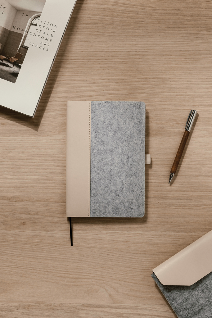 Cuaderno A5 personalizado VINGA Albon de fieltro reciclado GRS - Oficina - Regalo Promocional Personalizado - imagen 8
