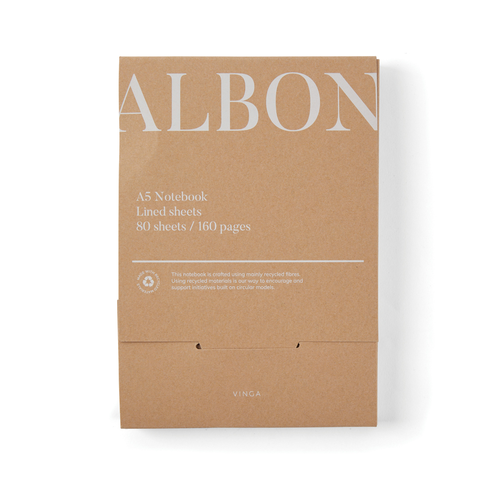 Cuaderno A5 personalizado VINGA Albon de fieltro reciclado GRS - Oficina - Regalo Promocional Personalizado - imagen 9