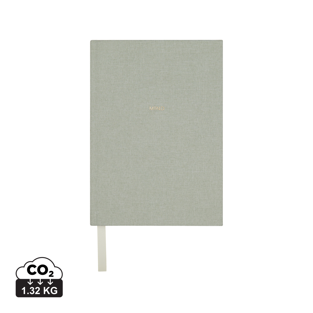 Diario personalizado VINGA Mind de papel reciclado GRS para mindfulness - Oficina - Regalo Promocional Personalizado