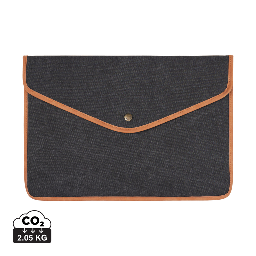Funda para portátil 16" personalizada VINGA Bosler de lona reciclada GRS - Regalos Premium - Regalo Promocional Personalizado