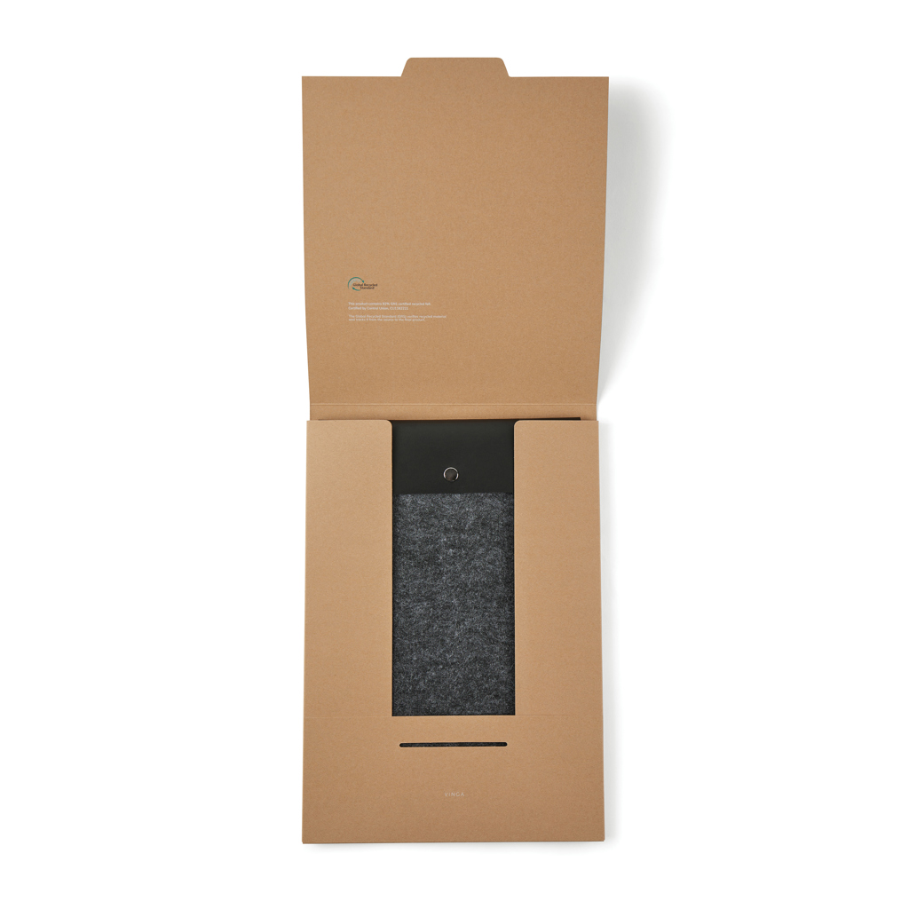 Funda para portátil 17" personalizada VINGA Albo de fieltro reciclado GRS - Regalos Premium - Regalo Promocional Personalizado - imagen 9