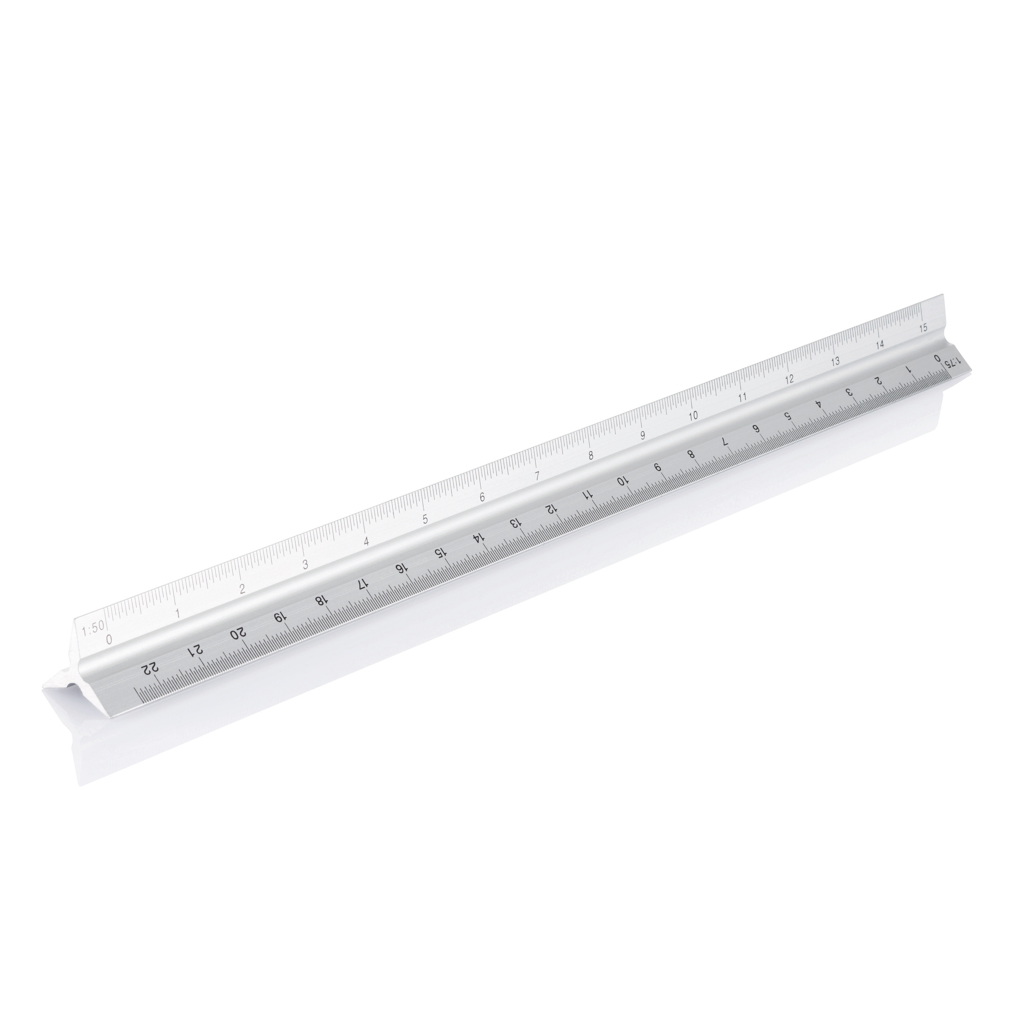 Regla triangular de aluminio - Reglas y cutter - Regalo Promocional Personalizado - imagen 3