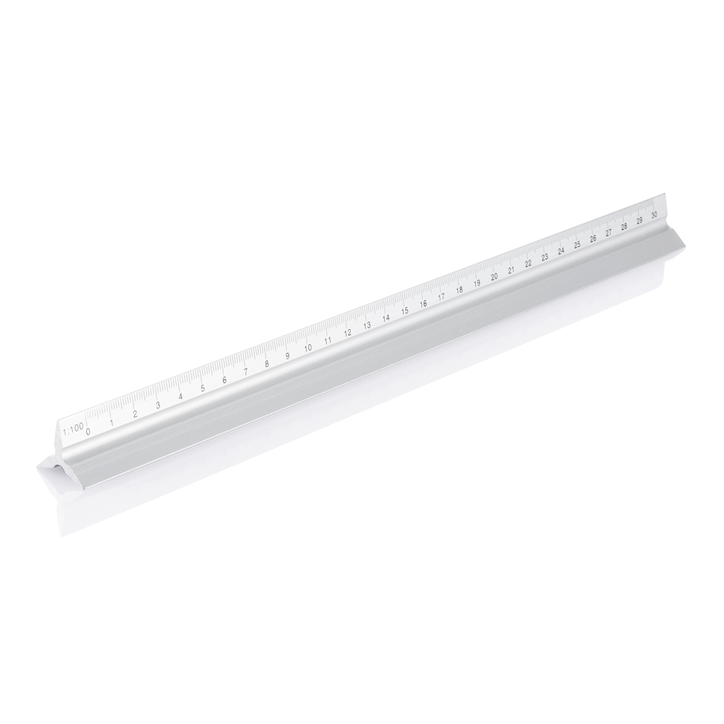 Regla triangular de aluminio - Reglas y cutter - Regalo Promocional Personalizado - imagen 4