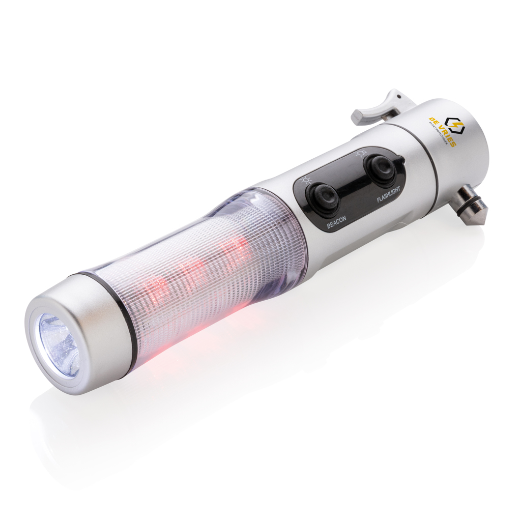 Luz emergencia con martillo rompe-ventanas multifunción personalizada - Linternas personalizadas - Regalo Promocional Personalizado - imagen 7