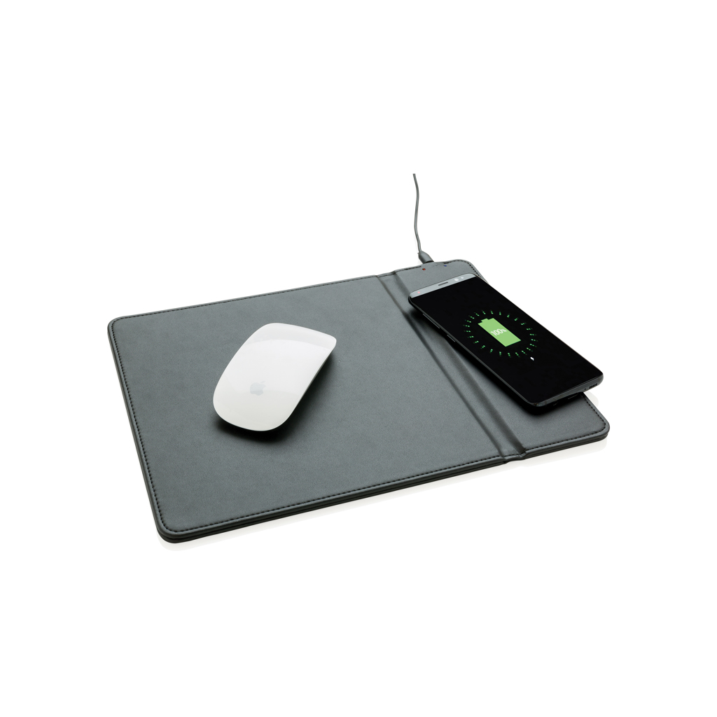 Alfombrilla personalizada de ratón con carga inalámbrica de 5W - Tecnología - Regalo Promocional Personalizado - vista alternativa
