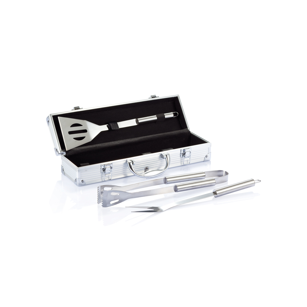 Set Barbacoa personalizado 3 piezas en caja aluminio - Verano - Regalo Promocional Personalizado - vista alternativa