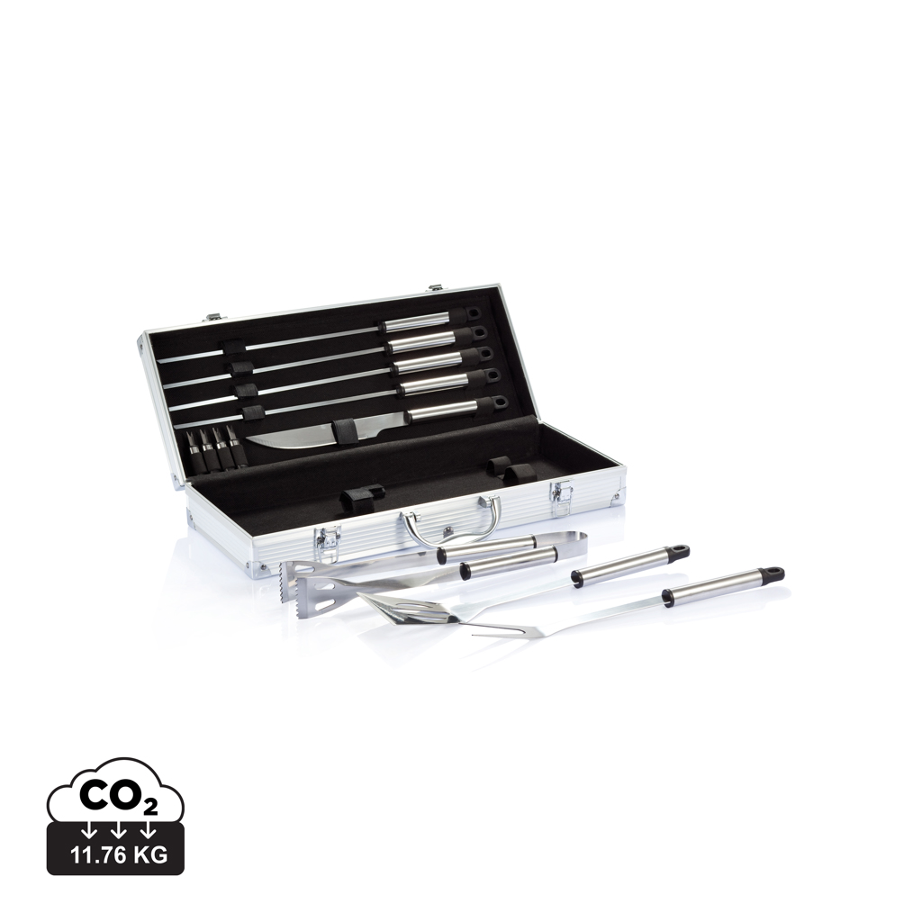 Set Barbacoa personalizado 12 piezas completo en caja aluminio - Verano - Regalo Promocional Personalizado - vista alternativa