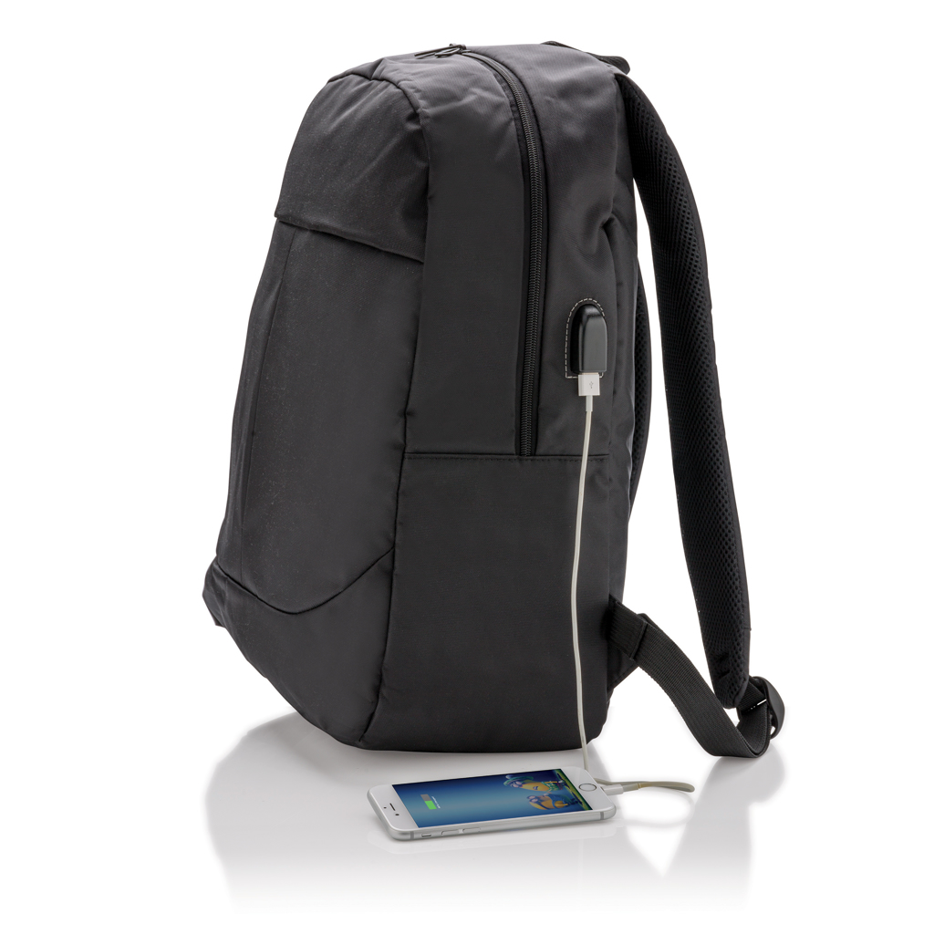 Mochila para portátil personalizada con USB - Mochilas personalizadas - Regalo Promocional Personalizado - imagen 6