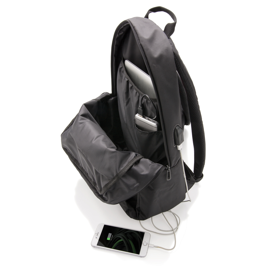 Mochila para portátil personalizada con USB - Mochilas personalizadas - Regalo Promocional Personalizado - imagen 7