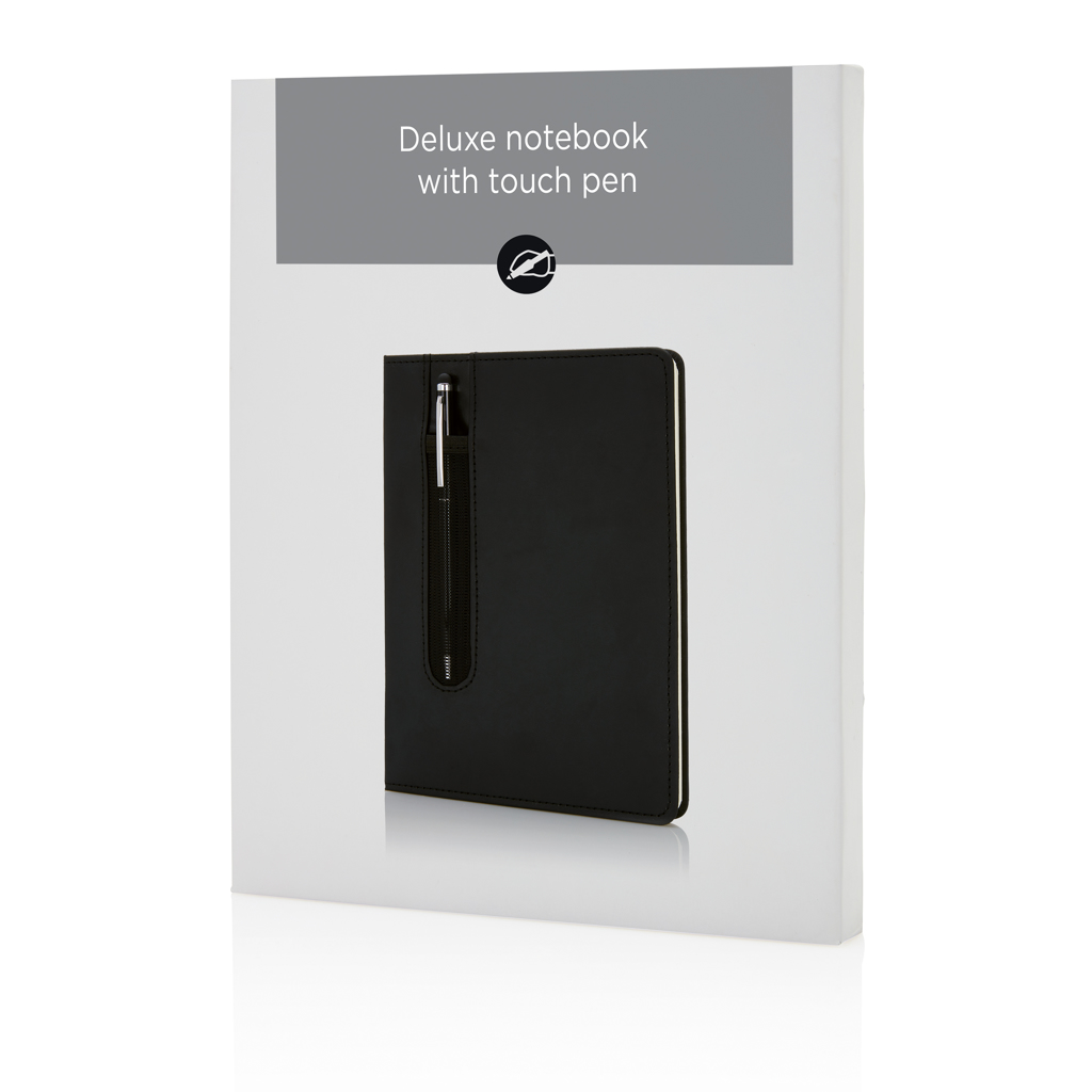Libreta A5 PU básica con bolígrafo táctil - Oficina - Regalo Promocional Personalizado - imagen 5