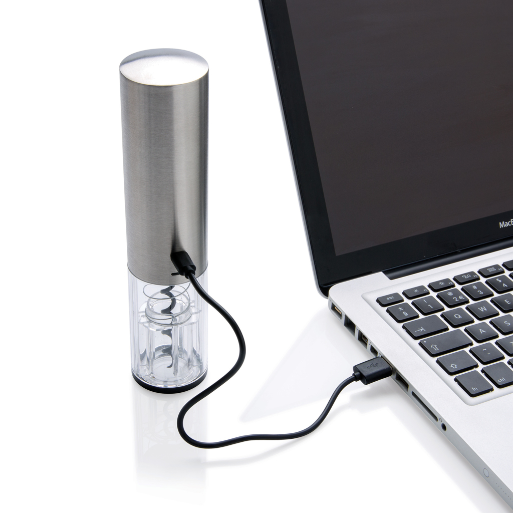 Abridor vino eléctrico personalizado USB recargable con luz - Hogar - Regalo Promocional Personalizado - imagen 7