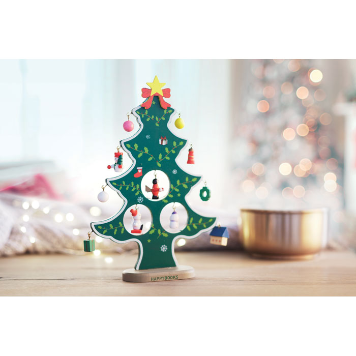 WOODTREE Árbol decorativo de madera - Navidad - Regalo Promocional Personalizado - imagen 4